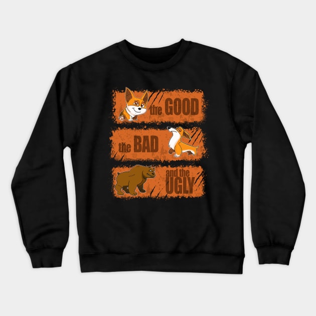 The Good The Bad and the Ugly Crewneck Sweatshirt by peekxel